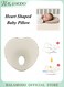 Heart-Shaped Anti-Flat Head Pillow Baby Shaping Pillow Breathable Memory Foam Adjustable Sleeping Posture Pillow Newborn Comfort Head Support Pillow