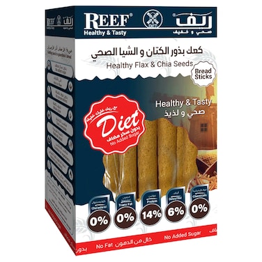 Reef Healthy Flax &amp; Chia Seeds Breadsticks, 350g