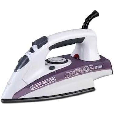 Black &amp; Decker Steam Iron X1750-B5, 1750 W, 220 ml, Purple, Variable Steam Control