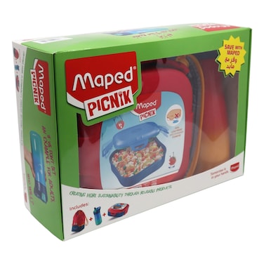 Maped Picnik Concept Combo Pack of Bag Lunch Box and Bottle 3 PCS