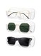 NALACAL Sunglasses Organizer, Wall Mounted Glasses Storage, Plastic Eyeglasses Stand, Eyewear Display, Case Glasses Organizer Easy Wall Mounted for Home Office Dorm Decor (3Pcs Clear Glasses Holder)