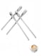 Coffee Barista Spoon, Coffee Stirrers, Demitasse Espresso Spoons, Silver Stainless Steel, Coffee Stir Sticks, 5.9-Inch Tea Spoon (15cm, Silver)