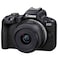 Canon EOS R50 Mirrorless Camera with RF-S 18-45mm f/4.5-6.3 IS STM Lens, 24.2 MP, Black