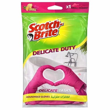 Scotch-Brite Delicate Duty Household Hand Gloves, Small