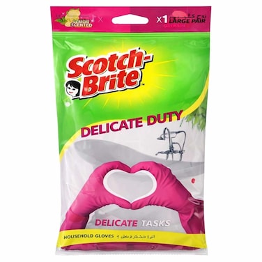 سكوتش برايت  قفازات لليد الحساسة مقاس كبير