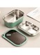 Stainless Steel Bento Box, 1200ml Large Compartment Metal Lunch Containers for Adults, Bento Box Lunch Boxes for Men, Lunch Boxes Container, Sealed Lunch Box, Green