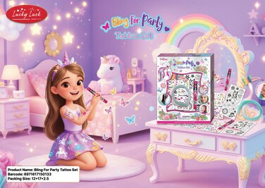 Bling For Party Tattoo Set