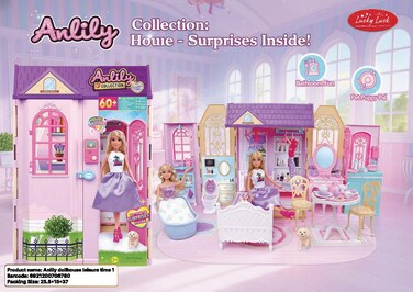 دمية Anlily منزل اللعب – وقت الترفيه 1