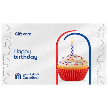 Carrefour Happy Birthday Gift Card, Value 50