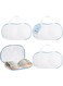 4 Pack Bra Washing Bags for Laundry,BAOLY Anti Deformation Underwear Brassiere Washing Bags,Lingerie Underwear Brassiere Bag Set for Washing Machine With Zipper,Mesh Laundry Bag