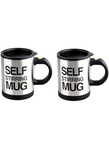 EC Outlets 2 Pack Automatic Self Stirring Mug Coffee Cup Mixer Tea