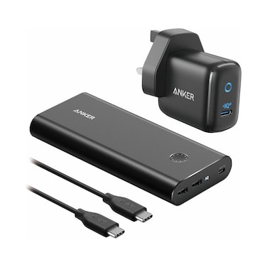 Anker PowerCore+ 26800 PD 45W Power Bank  with 30W PD Charger, Black
