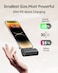 VEGER Mini Power Bank Portable 5000mAh, Ultra-Compact 20W PD QC 3.0 Fast Charging Battery Pack, Portable Charger Built-in Connector, Phone Charger for iPhone, AirPods - Black