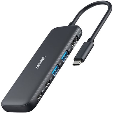 Anker 332 USB-C Hub (5-In-1) With 4K HDMI Display, 5Gbps USB-C Data Port And 2 5Gbps USB-A Data Ports And For MacBook Pro, MacBook Air, Dell XPS, Lenovo Thinkpad, HP Laptops And More