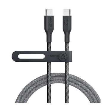 Anker USB-C to USB-C Charging Cable, Bio-Nylon 3ft, Support 140W, Charging Cable for iPhone, Samsung &amp; Other, Black Color