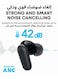 R50i NC by Anker Noise Cancelling Earbuds, Strong and Smart Noise Cancelling, Powerful Bass, 45H Playtime, 2-in-1 Case and Phone Stand, IP54, Wireless Earbuds, Bluetooth 5.4, App Control Black