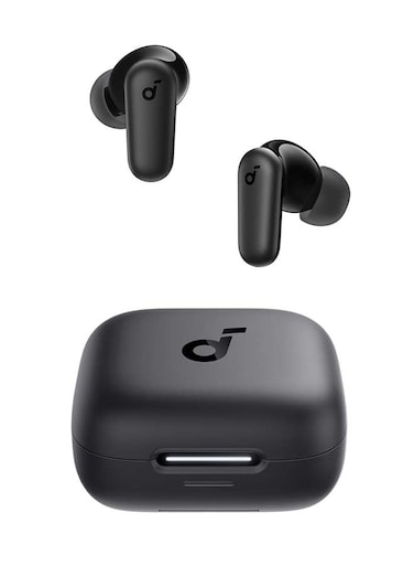 R50i NC by Anker Noise Cancelling Earbuds, Strong and Smart Noise Cancelling, Powerful Bass, 45H Playtime, 2-in-1 Case and Phone Stand, IP54, Wireless Earbuds, Bluetooth 5.4, App Control Black
