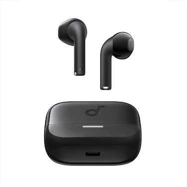 Soundcore K20i by Anker, Semi-in-Ear Earbuds, Bluetooth Wireless, 36H Playtime, Fast Charge, Clear Sound, Comfortable Fit, ENC 2-Mic Clear Calls, Custom EQ, IPX5, Bluetooth 5.3, App Control (Black)