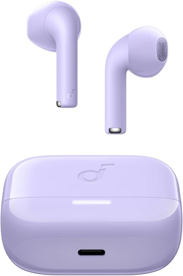 Soundcore Anker K20i Wireless Earbuds, Semi-In-Ear Bluetooth 5.3, 36 Hours Playtime, Fast Charging, Clear Sound and Calls with 2 ENC Microphones, Custom EQ, IPX5, App Control