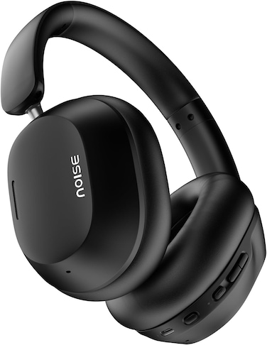 Noise Max 5 Active NoiseCancelling Wireless Headphones, 80Hr Playtime, High Fidelity Acoustics, Light &amp; Foldable, Adaptive ANC, Low Latency, 1 Year Warranty, Perfect for Gaming &amp; Music (Carbon Black)