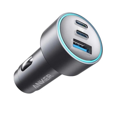 Anker 535 67W Car Charger (2 USB-C &amp; 1 USB-A Port),  iPhone, Samsung, iPad, &amp; More, Silver