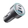 Anker 535 67W Car Charger (2 USB-C &amp; 1 USB-A Port),  iPhone, Samsung, iPad, &amp; More, Silver