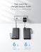 VRURC Power Bank 10000mAh with Built in Cables,VRURC USB C slim Portable Charger 5 Output &amp; 2 Input LED Display External Battery Pack Chargers Compatible with iPhone,Samsung Cell Phones
