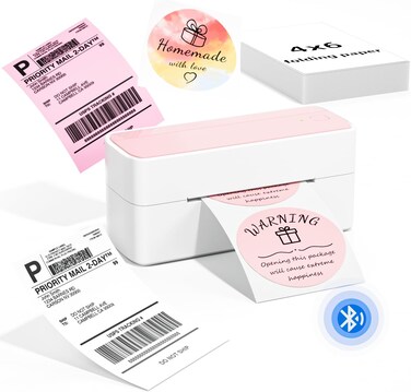 Phomemo Barcode Thermal Label Printer for Shipping Packages - 4x6 Shipping Label Printer for Small Business - Bluetooth Label Printer for Phone&amp;PAD&amp;PC