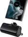 VEGER Mini Power Bank 5000mAh, Portable Charger Ultra Compact 20W PD QC3.0 Fast Charging Cell Phone Battery Pack with Foldable Stand, USB C Mini Powerbank for Samsung Galaxy S22, S21,Android - Black