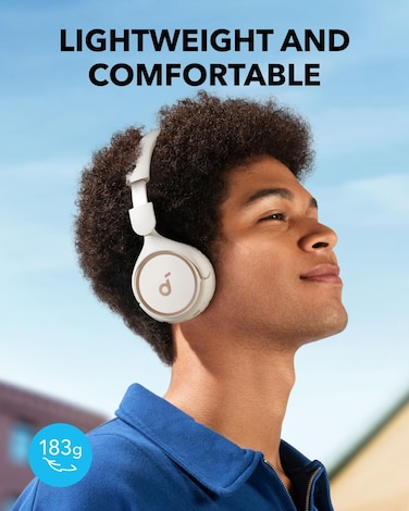 Anker H30i Wireless On-Ear Headphones, Foldable Design, Pure Bass, 70H Playtime, Bluetooth 5.3, Lightweight and Comfortable, App Connectivity, Multipoint Connection