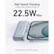 Anker Nano Power Bank with Built-in Foldable USB-C Connector, 5,000mAh Portable Charger 22.5W, for iPhone, Samsung Series, Huawei, iPad, AirPods, &amp; More , Blue