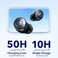 Soundcore by Anker Space A40 Auto-Adjustable Active Noise Cancelling Wireless Earbuds, Reduce Noise by Up to 98%, 50H Playtime, Hi-Res Sound, Comfortable Fit, App Customization, Wireless Charge
