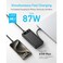 Anker Power Bank, 20,000mAh Portable Charger with Built-in USB-C Cable, 87W Max Fast Charging Battery Pack for Laptop, 2 USB-C and 1 USB-A, Black Color