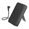 Anker Zolo Magnetic Power Bank, 10,000mAh Wireless Portable Charger with 30W Max Fast Charging, Battery Pack with Built-in USB-C Cable and Adjustable Stand, for iPhone 16/15 Series, AirPods (black)