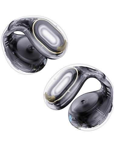 Anker Soundcore C40i, Open-Ear Earbuds, Clip-On Headphones, Lightweight Comfort, Stable Fit, Firm-Shell Design, Attachable Ear Grips, Big Drivers for Clear Audio, 30H Play, IPX4 Water-Resistant Black
