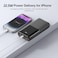 VEGER Portable Charger Power Bank 30000mAh, PD22.5W Fast Charging Power bank with 4 output ports &amp;3 input ports, Smart LED Display Phone Battery Charger for iPhone Series, Samsung, Android etc