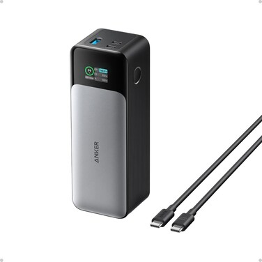 Anker 737 Power Bank (PowerCore 24K), 24,000mAh 3-Port Portable Charger with 140W Output, Smart Digital Display, Compatible with MacBook Pro/Air, iPhone 17/16 Series, Samsung, Huaiwei, Dell