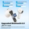 SOUNDPEATS Air6 HS BT 6.0 Wireless Earbuds, Semi-in-Ear Bluetooth Earphones with 13mm Triple-Magnet Bio-Composite Driver, LDAC &amp; Hi-Res Audio, 45H Playtime, 4-Mic Noise Cancelling, IPX5 (black)