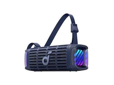 Soundcore Boom 3i by Anker, Rugged Outdoor Speakers, IP68 Waterproof, Floating Playback, Saltwater-Resistant, BassUp 2.0, 50W Portable Speaker, Bluetooth 5.3, 16H, TWS, Kayak/Fishing/Camping-Blue