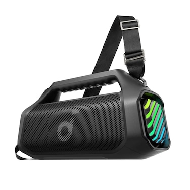 Anker SoundCore Boom 2 Pro Portable Bluetooth Speaker 140W   TWS Pairing, RGB Lights, Waterproof Outdoor Party Speaker &ndash; Black (A3134A11)