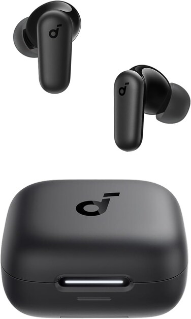 soundcore P30i by Anker Noise Cancelling Earbuds, Strong and Smart Noise Cancelling, Powerful Bass, 45H Playtime, 2-in-1 Case and Phone Stand, IP54, Wireless Earbuds, Bluetooth 5.4, App Control