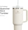 STANLEY Quencher H2.0 FlowState Tumbler 1.2L - Cold For 11 Hours - Iced For 48 Hours - Water Bottle with Straw, Handle and Lid - Dishwasher Safe - Travel Mug For Cold or Hot Drinks - Cream