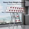 Carbon Steel Clothes Drying Rack, 3-Tier Clothes Drying Stand, Foldable Laundry Standing Dry Racks for Indoor Outdoor Use (180 cm)