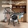 Foldable Drying Rack, 3-Layer Clothes Dryer 170 * 95 * 47cm, Large Clothes Drying Rack with Wheels, Sturdy and Durable, Height Adjustable, Stainless Steel