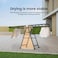 Foldable Drying Rack, 3-Layer Clothes Dryer 170 * 95 * 47cm, Large Clothes Drying Rack with Wheels, Sturdy and Durable, Height Adjustable, Stainless Steel