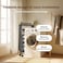 Foldable Drying Rack, 3-Layer Clothes Dryer 170 * 95 * 47cm, Large Clothes Drying Rack with Wheels, Sturdy and Durable, Height Adjustable, Stainless Steel