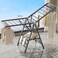 Foldable Clothes Drying Rack, 3 Tier Laundry Dry Rack Height Adjustable Clothes Hanger Stand Drying Racks, Carbon Steel Laundry Drying Rack Stand for Sheets Towels &amp; Clothing, Indoor Outdoor Use