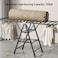 Foldable Clothes Drying Rack, 3 Tier Laundry Dry Rack Height Adjustable Clothes Hanger Stand Drying Racks, Carbon Steel Laundry Drying Rack Stand for Sheets Towels &amp; Clothing, Indoor Outdoor Use
