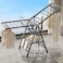 Foldable Clothes Drying Rack, 3 Tier Laundry Dry Rack Height Adjustable Clothes Hanger Stand Drying Racks, Carbon Steel Laundry Drying Rack Stand for Sheets Towels &amp; Clothing, Indoor Outdoor Use