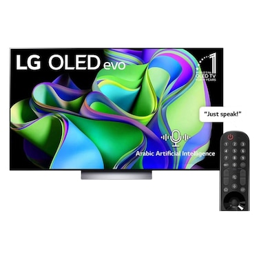 LG OLED evo C3 77 inch 4K Smart TV with Magic remote, HDR, WebOS 2023